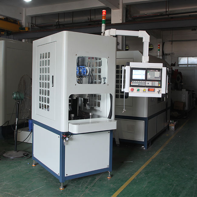 ผลิตภัณฑ์ครอบคลุมเคลือบ 2 สถานี CNC Grinding Brushing อุปกรณ์พื้นผิวของผลิตภัณฑ์รอบปกติ 6