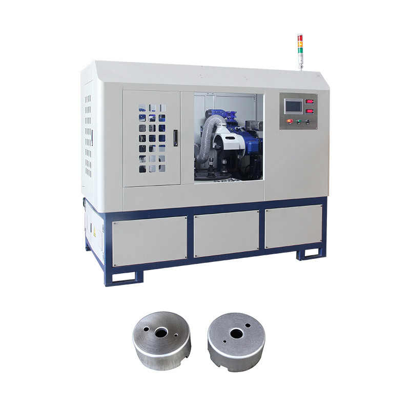โลหะกระบอกอัตโนมัติ โลหะสี่สถานี ዲስก์ Cnc กระจก Cnc เครื่องมือบด Electro Polishing Machine สําหรับเหล็กไร้ขัด