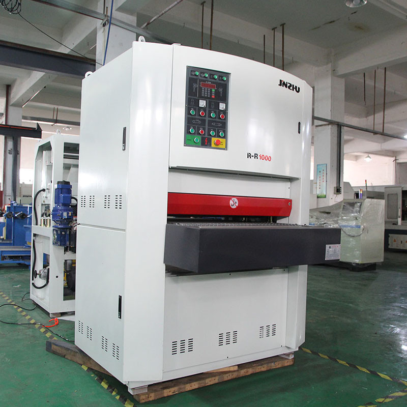 ทนทาน มีประสิทธิภาพสูง การบดแห้ง Rr1000mm ส่วนโลหะ ด้านผิว Deburring Sheet โลหะ Buffing เครื่องวาดสําหรับโลหะ