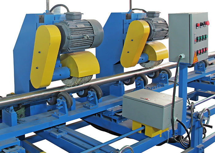 เครื่องขัดท่อโลหะขนาดเส้นผ่านศูนย์กลางใหญ่ 0–6 M / Min ความเร็วในการป้อนข้อมูลความปลอดภัย